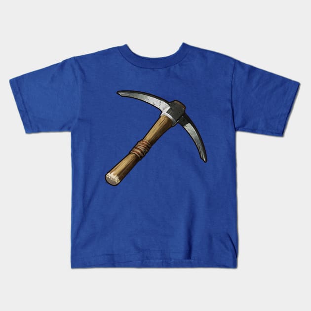 Pickaxe: for getting stone Kids T-Shirt by rustafarian